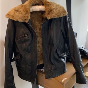 Free People leather jacket